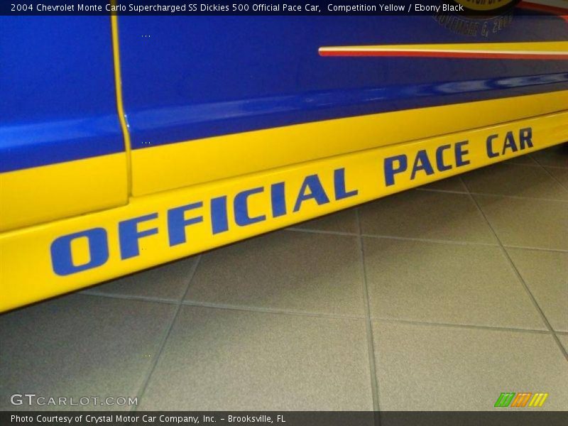 Competition Yellow / Ebony Black 2004 Chevrolet Monte Carlo Supercharged SS Dickies 500 Official Pace Car