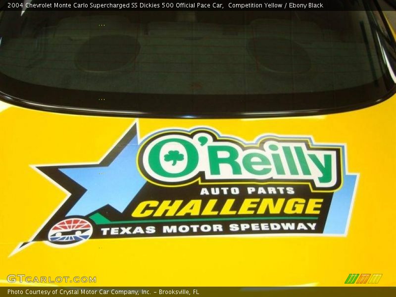 Competition Yellow / Ebony Black 2004 Chevrolet Monte Carlo Supercharged SS Dickies 500 Official Pace Car