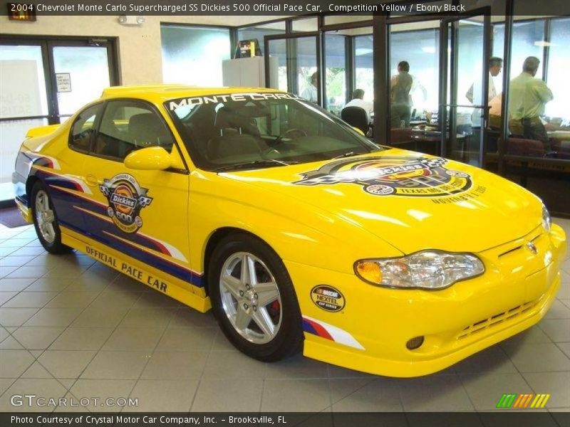 Competition Yellow / Ebony Black 2004 Chevrolet Monte Carlo Supercharged SS Dickies 500 Official Pace Car