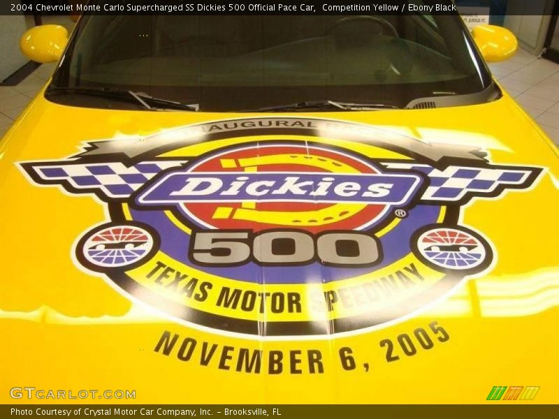 Competition Yellow / Ebony Black 2004 Chevrolet Monte Carlo Supercharged SS Dickies 500 Official Pace Car