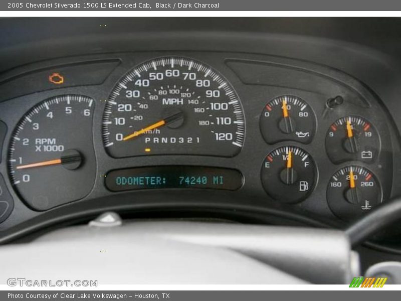 Black / Dark Charcoal 2005 Chevrolet Silverado 1500 LS Extended Cab