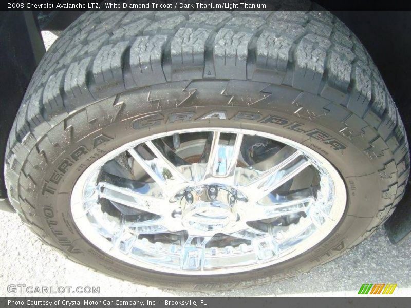 White Diamond Tricoat / Dark Titanium/Light Titanium 2008 Chevrolet Avalanche LTZ