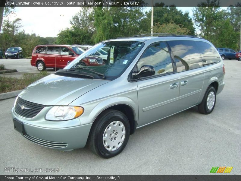 Satin Jade Pearlcoat / Medium Slate Gray 2004 Chrysler Town & Country LX