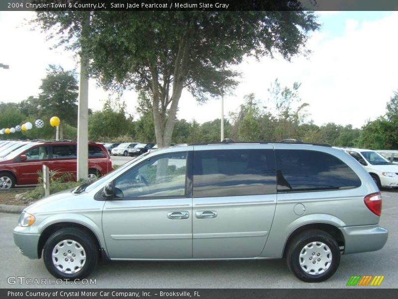 Satin Jade Pearlcoat / Medium Slate Gray 2004 Chrysler Town & Country LX
