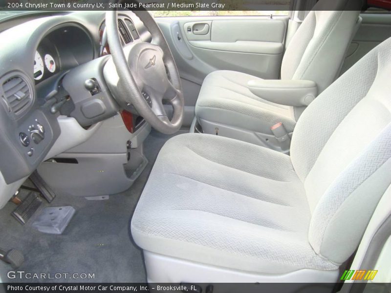 Satin Jade Pearlcoat / Medium Slate Gray 2004 Chrysler Town & Country LX