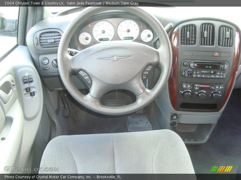 Satin Jade Pearlcoat / Medium Slate Gray 2004 Chrysler Town & Country LX