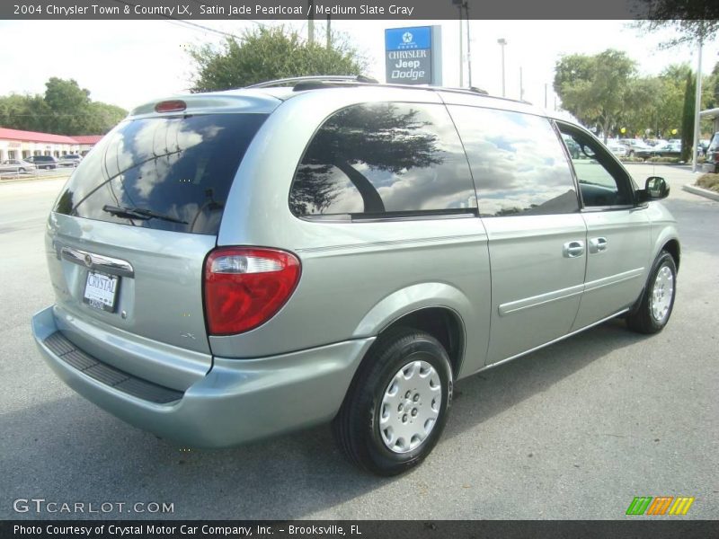 Satin Jade Pearlcoat / Medium Slate Gray 2004 Chrysler Town & Country LX