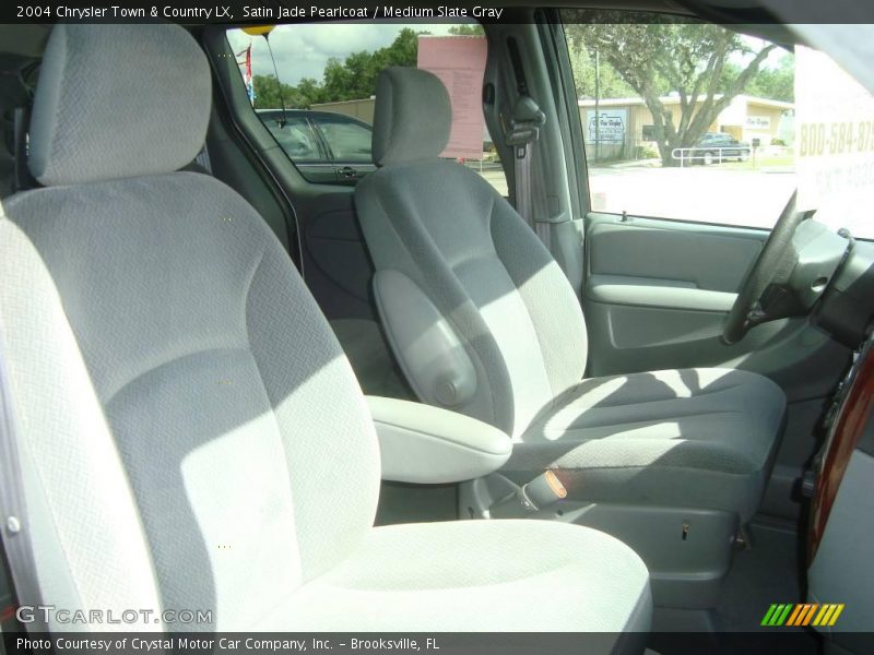 Satin Jade Pearlcoat / Medium Slate Gray 2004 Chrysler Town & Country LX