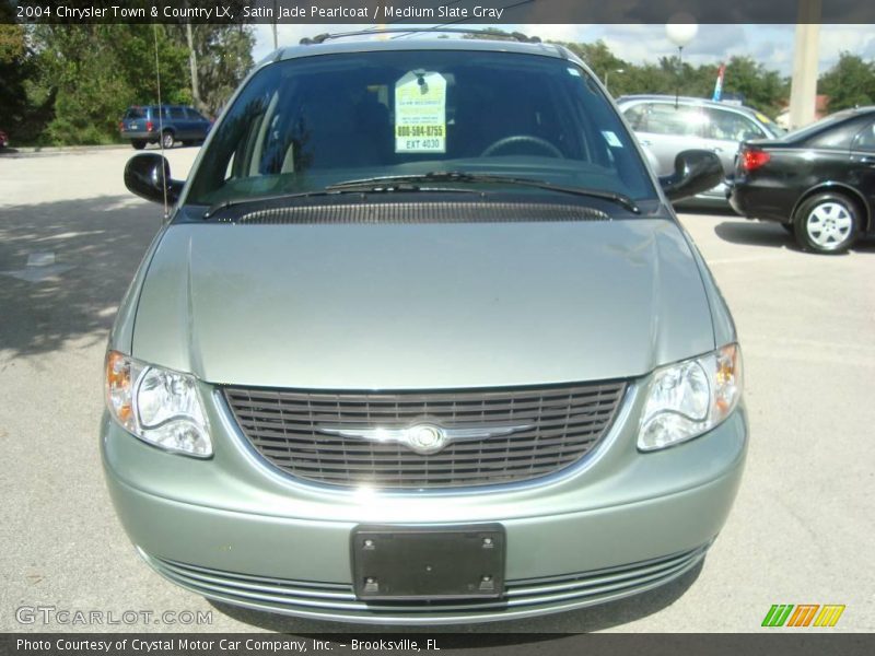 Satin Jade Pearlcoat / Medium Slate Gray 2004 Chrysler Town & Country LX