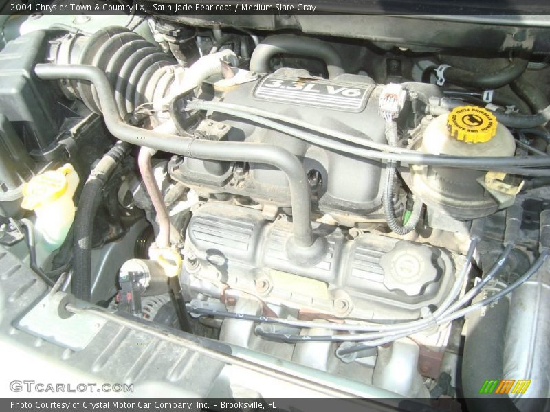 Satin Jade Pearlcoat / Medium Slate Gray 2004 Chrysler Town & Country LX