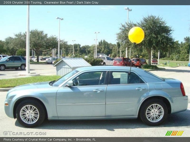 Clearwater Blue Pearl / Dark Slate Gray 2009 Chrysler 300 Touring