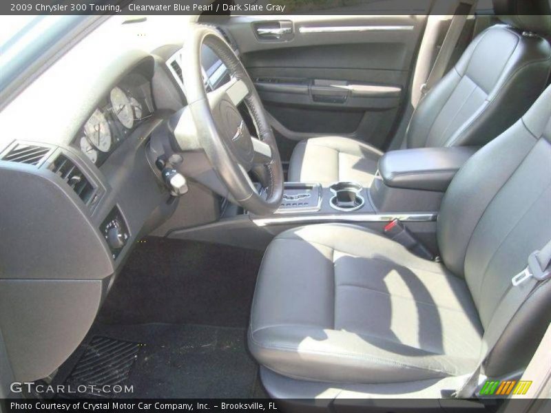Clearwater Blue Pearl / Dark Slate Gray 2009 Chrysler 300 Touring