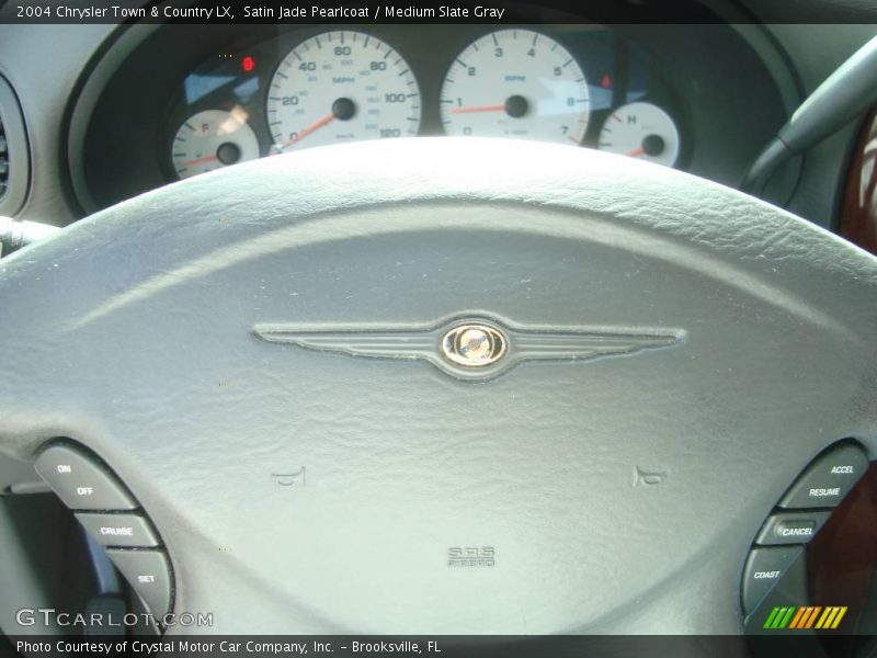 Satin Jade Pearlcoat / Medium Slate Gray 2004 Chrysler Town & Country LX