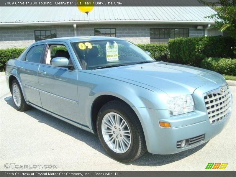 Clearwater Blue Pearl / Dark Slate Gray 2009 Chrysler 300 Touring