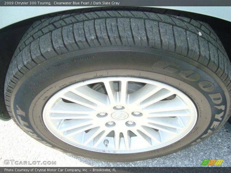 Clearwater Blue Pearl / Dark Slate Gray 2009 Chrysler 300 Touring