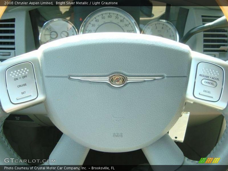 Bright Silver Metallic / Light Graystone 2008 Chrysler Aspen Limited