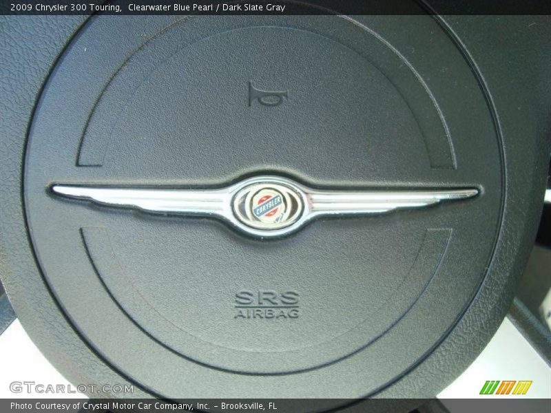 Clearwater Blue Pearl / Dark Slate Gray 2009 Chrysler 300 Touring