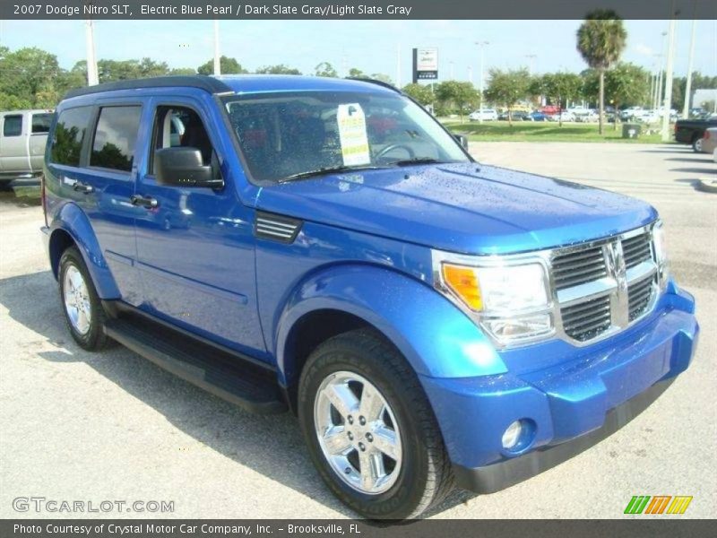 Electric Blue Pearl / Dark Slate Gray/Light Slate Gray 2007 Dodge Nitro SLT