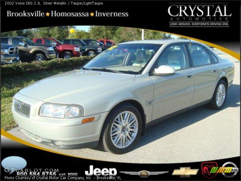 Silver Metallic / Taupe/LightTaupe 2002 Volvo S80 2.9