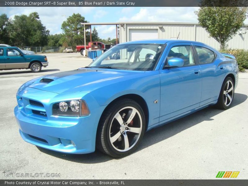 B5 Blue Pearl / Dark Slate Gray 2008 Dodge Charger SRT-8 Super Bee