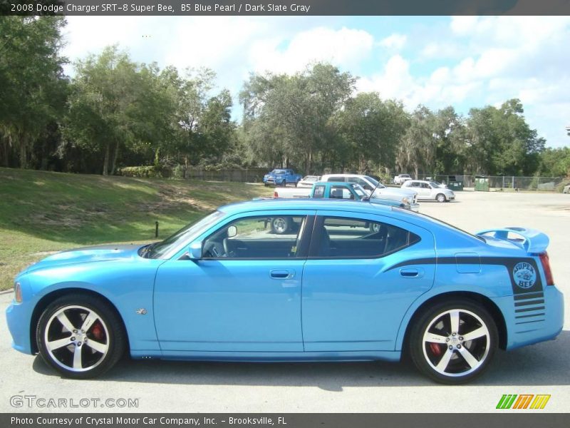 B5 Blue Pearl / Dark Slate Gray 2008 Dodge Charger SRT-8 Super Bee