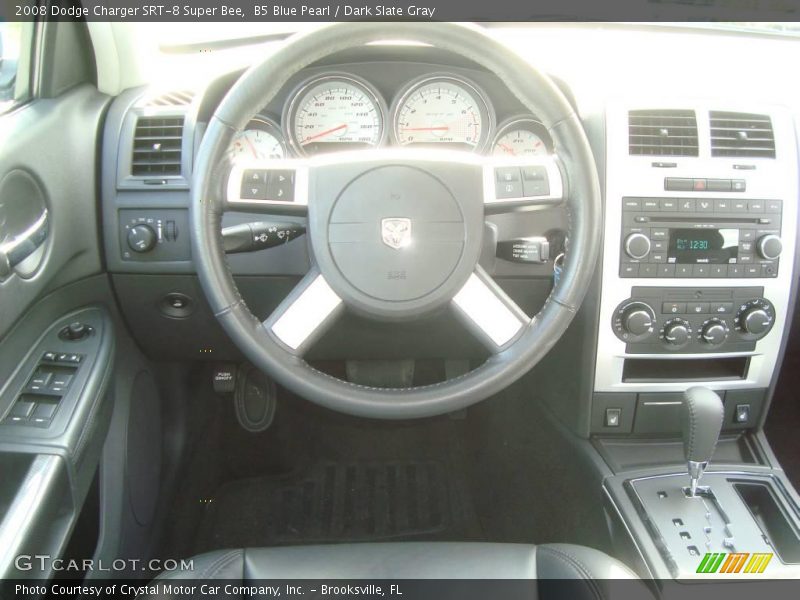 B5 Blue Pearl / Dark Slate Gray 2008 Dodge Charger SRT-8 Super Bee