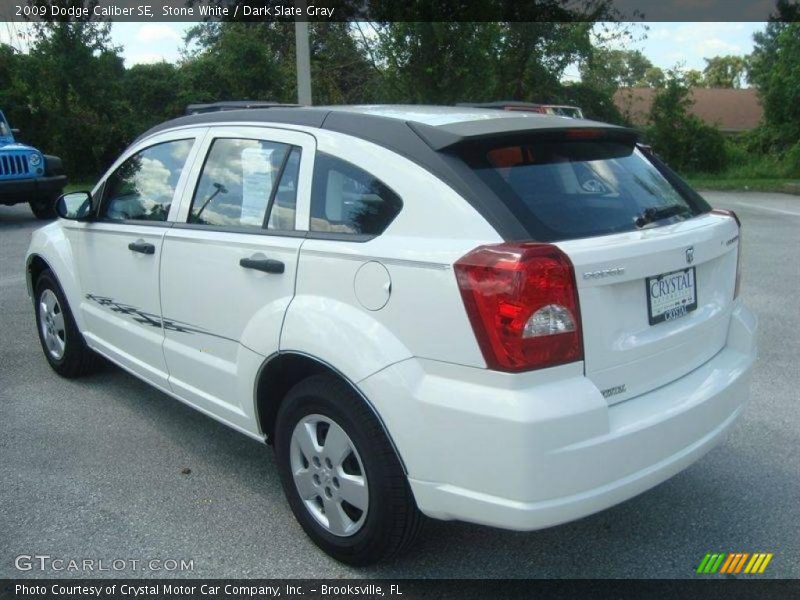 Stone White / Dark Slate Gray 2009 Dodge Caliber SE