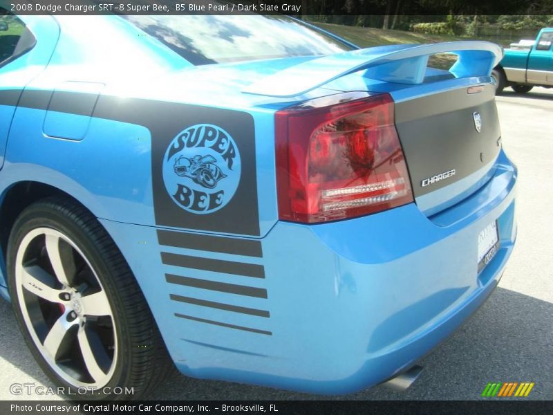 B5 Blue Pearl / Dark Slate Gray 2008 Dodge Charger SRT-8 Super Bee