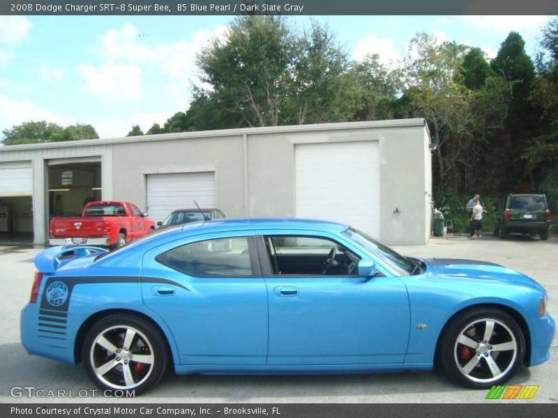 B5 Blue Pearl / Dark Slate Gray 2008 Dodge Charger SRT-8 Super Bee