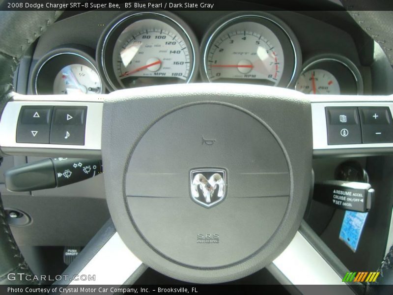 B5 Blue Pearl / Dark Slate Gray 2008 Dodge Charger SRT-8 Super Bee