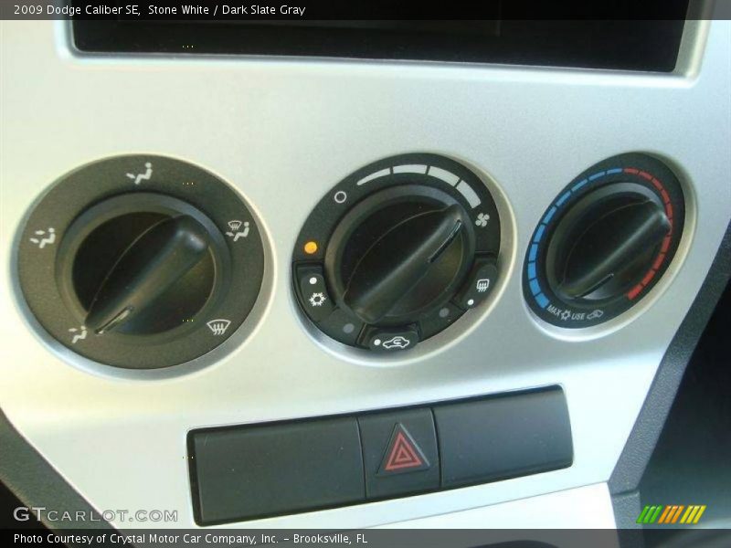 Stone White / Dark Slate Gray 2009 Dodge Caliber SE