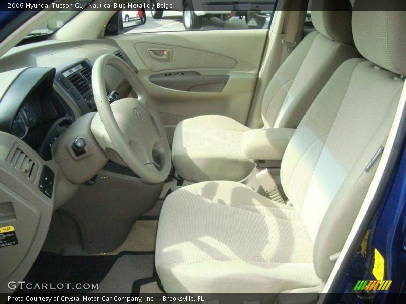 Nautical Blue Metallic / Beige 2006 Hyundai Tucson GL