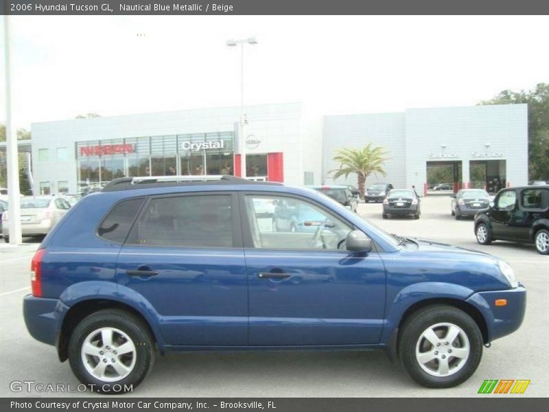 Nautical Blue Metallic / Beige 2006 Hyundai Tucson GL