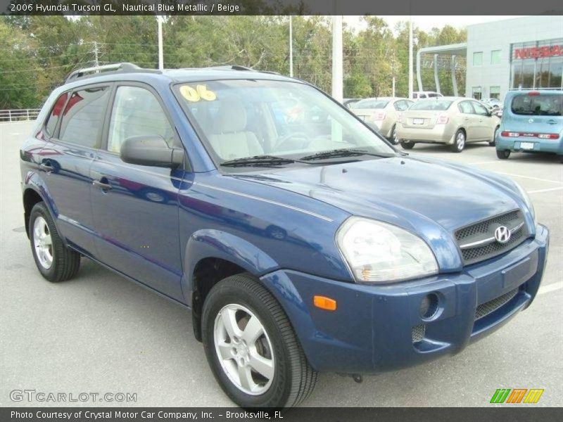 Nautical Blue Metallic / Beige 2006 Hyundai Tucson GL