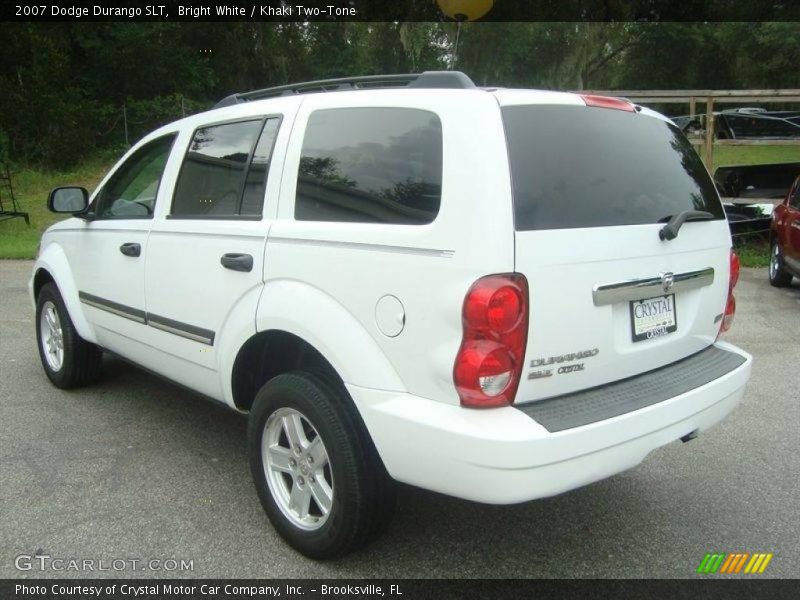 Bright White / Khaki Two-Tone 2007 Dodge Durango SLT