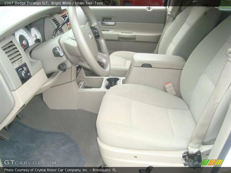 Bright White / Khaki Two-Tone 2007 Dodge Durango SLT