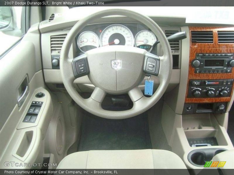 Bright White / Khaki Two-Tone 2007 Dodge Durango SLT