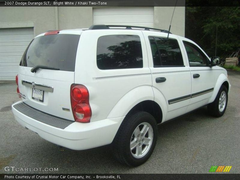 Bright White / Khaki Two-Tone 2007 Dodge Durango SLT