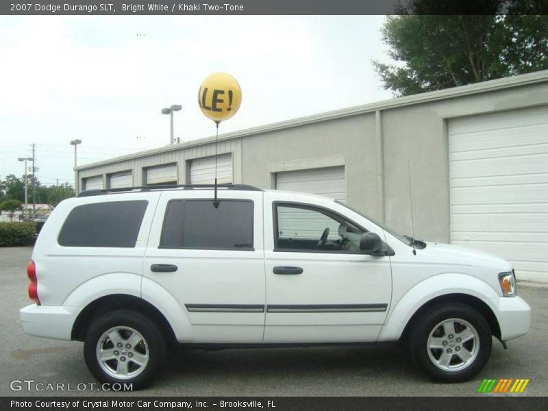 Bright White / Khaki Two-Tone 2007 Dodge Durango SLT