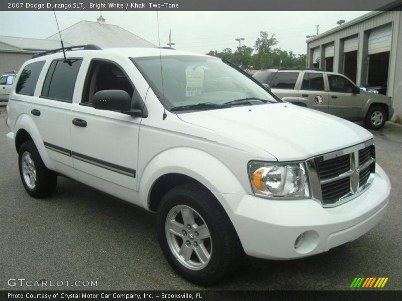 Bright White / Khaki Two-Tone 2007 Dodge Durango SLT