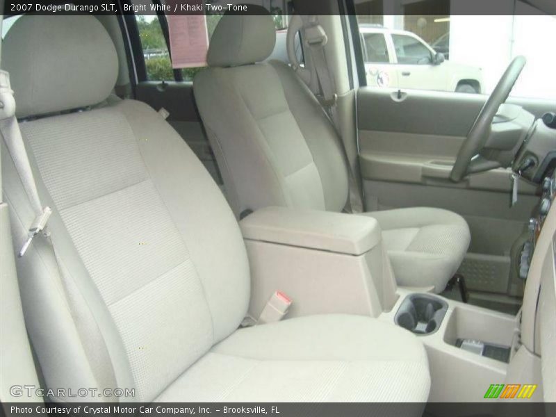 Bright White / Khaki Two-Tone 2007 Dodge Durango SLT