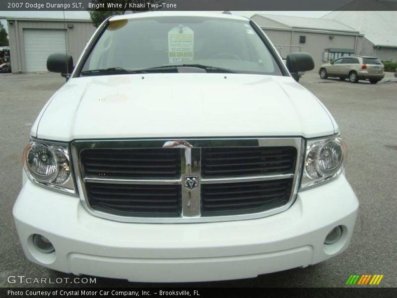 Bright White / Khaki Two-Tone 2007 Dodge Durango SLT