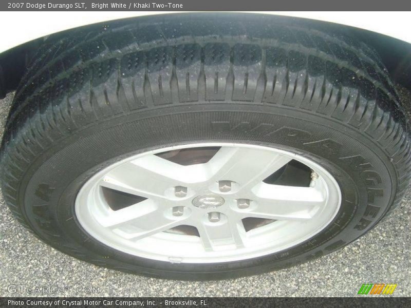 Bright White / Khaki Two-Tone 2007 Dodge Durango SLT