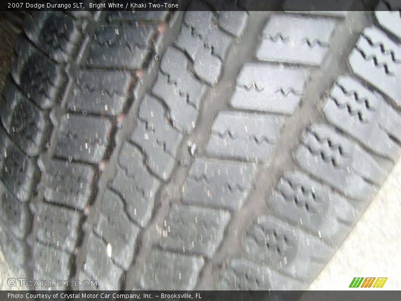 Bright White / Khaki Two-Tone 2007 Dodge Durango SLT