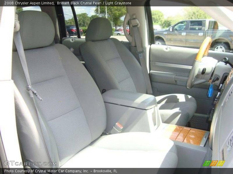 Brilliant Black Crystal Pearl / Light Graystone 2008 Chrysler Aspen Limited
