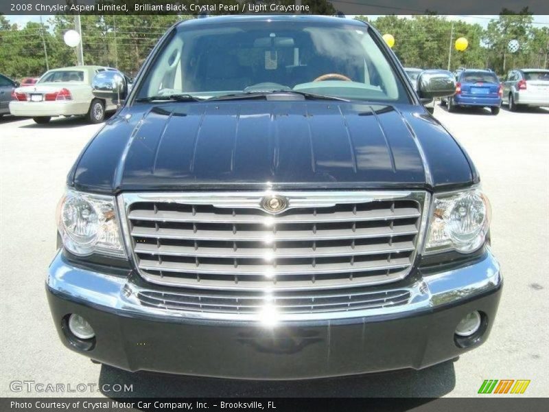 Brilliant Black Crystal Pearl / Light Graystone 2008 Chrysler Aspen Limited