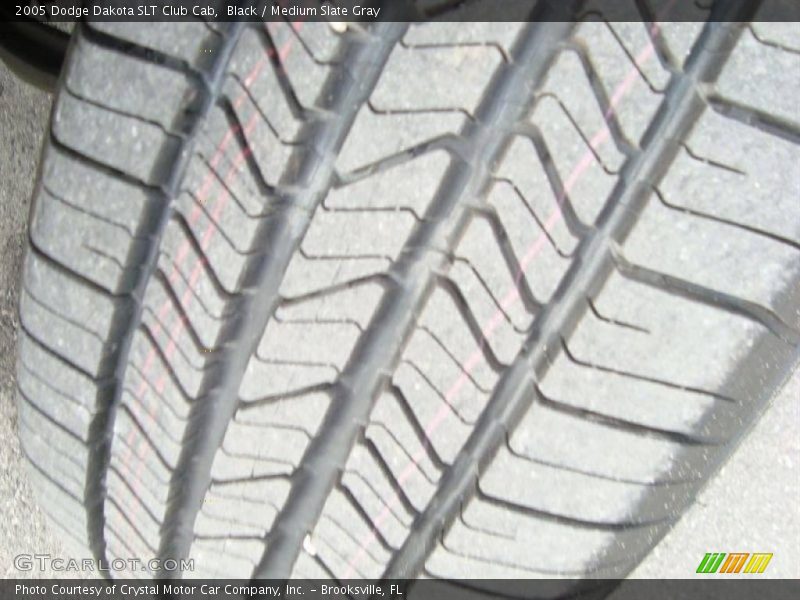 Black / Medium Slate Gray 2005 Dodge Dakota SLT Club Cab