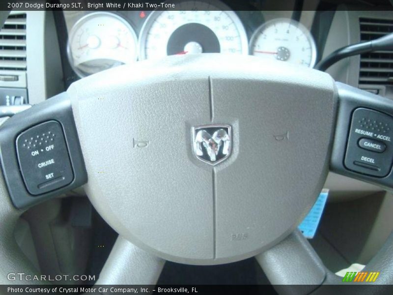 Bright White / Khaki Two-Tone 2007 Dodge Durango SLT