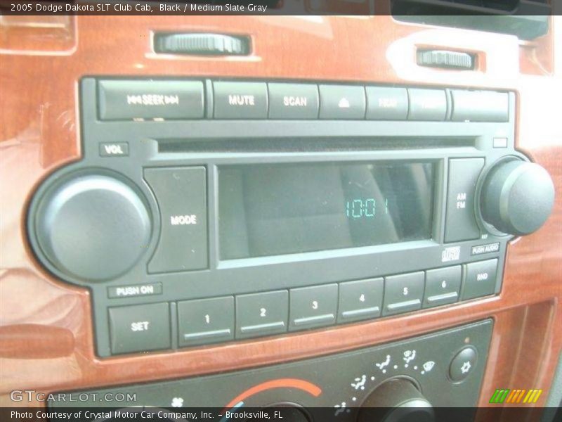 Black / Medium Slate Gray 2005 Dodge Dakota SLT Club Cab