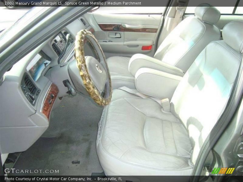 Spruce Green Metallic / Medium Parchment 2002 Mercury Grand Marquis LS